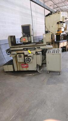 KENT HORIZONTAL AUTOMATIC HORIZONTAL SURFACE GRINDER; MDL. KGS-406AHD; S/N 340306-2-P; YEAR 1984