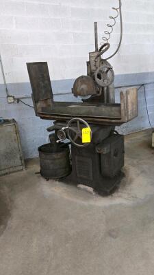 ABRASIVE MACHINE TOOL HAND FEED HORIZONTAL SURFACE GRINDER; MDL. #1 1/2 - 2