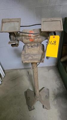 WISSOTA DOUBLE END PEDESTAL GRINDER; E6S; 6"
