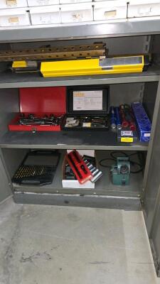 LOT CABINET & CONTENTS; INCLUDING SICK LIGHT CURTAIN - 3