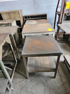 LOT STEEL TABLES
