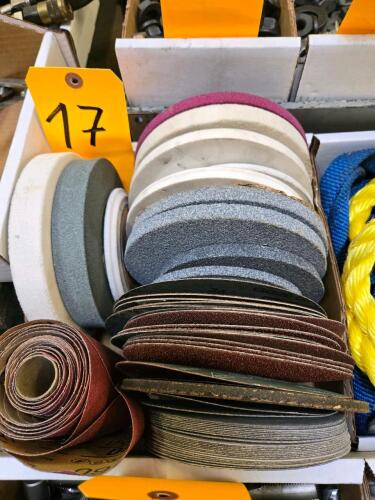 LOT GRINDING WHEELS AND SANDING PADS