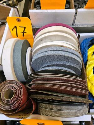 LOT GRINDING WHEELS AND SANDING PADS