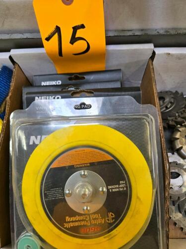 LOT VINYL FACE BACKING PADS